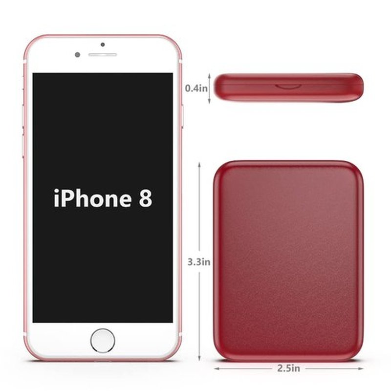 Kintion Pocket Mirror, 1X/3X Magnification LED Compact Travel Makeup Mirror with Light for Purse, 2-Sided, Portable, Folding, Handheld, Small Lighted Mirror for Gift, Wine Red