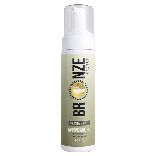 Chocolate Glaze Mousse Self Tanner - Streak-Free, Fast-Drying Foam for Natural Brown Glow | 32 fl. Oz