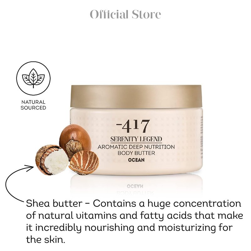 Ocean Deep Nutrition Body Butter - Nourishing Moisturizer for Dry Skin with Shea Butter & Aloe Vera | 8.4 oz