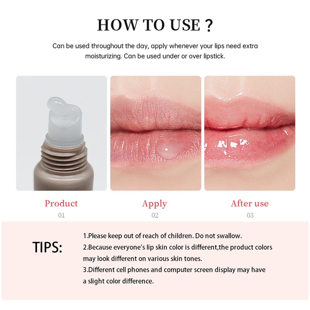 Pakivs 4PCS Glossy Butter Lip Balm Set for Women