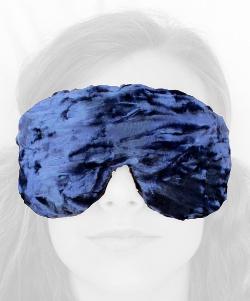Candi Andi Handmade Opulence Yoga Eye Mask Pillow - Weighted Flaxseed Fill, Unscented, Satin & Velvet, Adjustable Strap - Ideal for Meditation & Restful Sleep -Majestic Purple - TEMF-MP