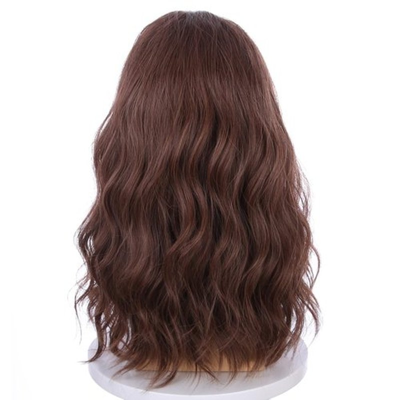 PATTNIUM Mens Light Brown Wig Long Curly Wavy Wig Middle Length Brown Mixed Blonde Hair Wig Halloween Cosplay Costume Party Wigs
