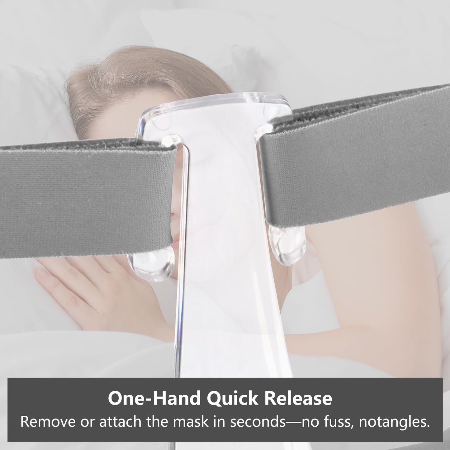 Lenura Easy Frame & Elbow Replacement Kit for F&P Simplus CPAP Mask – Fits Small, Medium, Large Seals – 360° Rotating Elbow, Quick Release, Compatible with Fisher & Paykel Full Face CPAP Masks