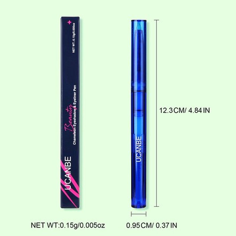 UCANBE Chameleon Eyeshadow & Eyeliner Gel Pencil-Multichrome Shifting Colors Metallic Glitter Eye Makeup,Waterproof Long-Lasting Smudge-Proof Multi-Dimensional Color (Forest Green to Chartreuse Gold)