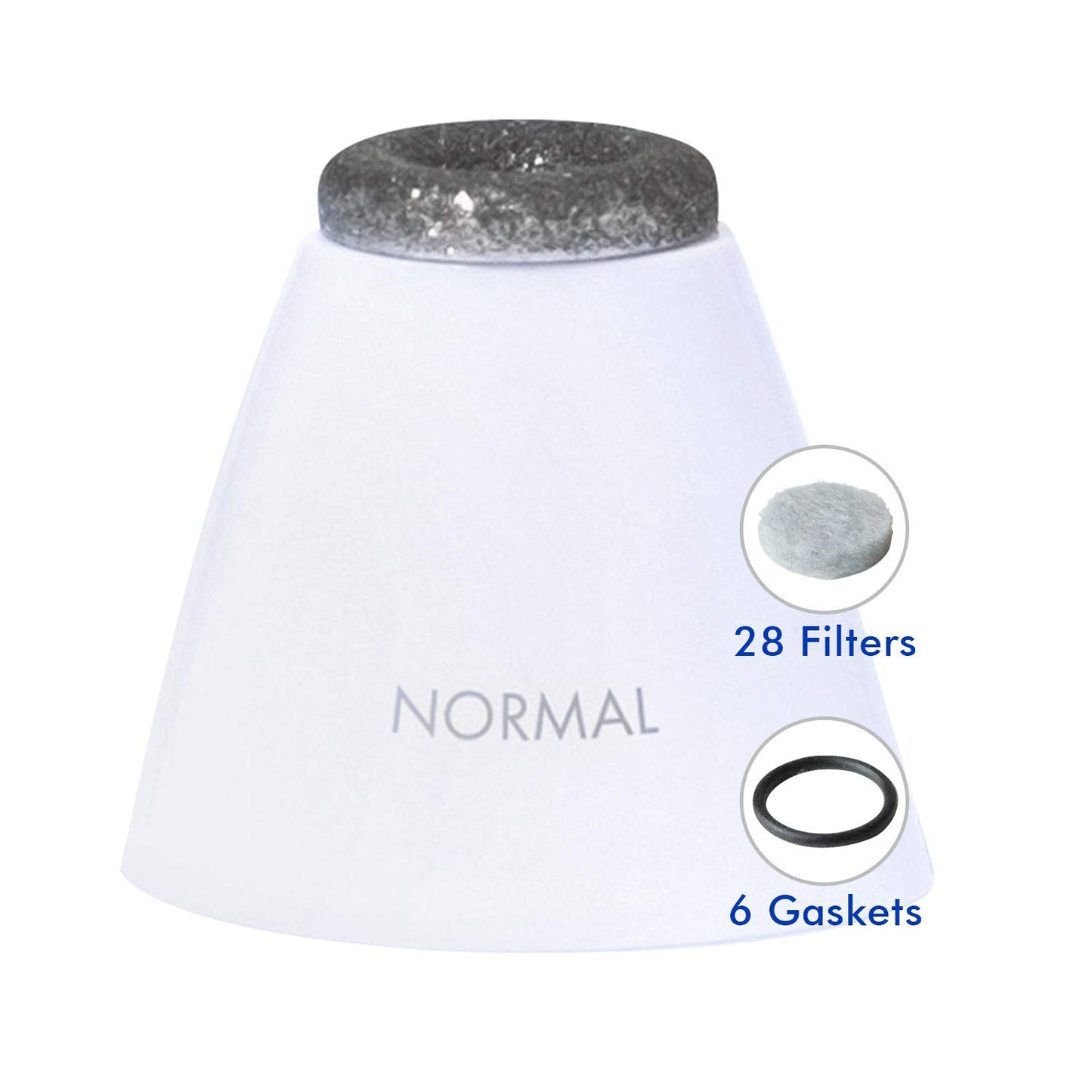Exfora Microdermabrasion Replacement Filters - Diamond-Encrusted Head & 28 Filters for Glowing Skin | Complete Kit