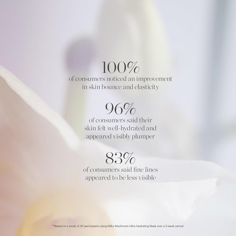 KORA Organics Milky Mushroom Overnight Face Mask - Ultra-Hydrating with Hyaluronic Acid & Aloe | 3.38 fl oz