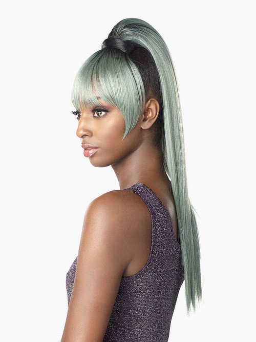 Sensationnel Synthetic Hair DrawString Ponytail Instant Pony And Bang Cami 24" (T1B/BG)