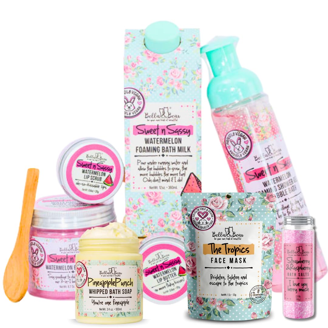 Bella & Bear Mini Mystery Box – Surprise Beauty & Bath Gift Set for Women – $60+ Value, Cruelty-Free & Vegan, Perfect Self-Care or Gift Idea (Mini Mystery Box) (Mini Mystery Box)