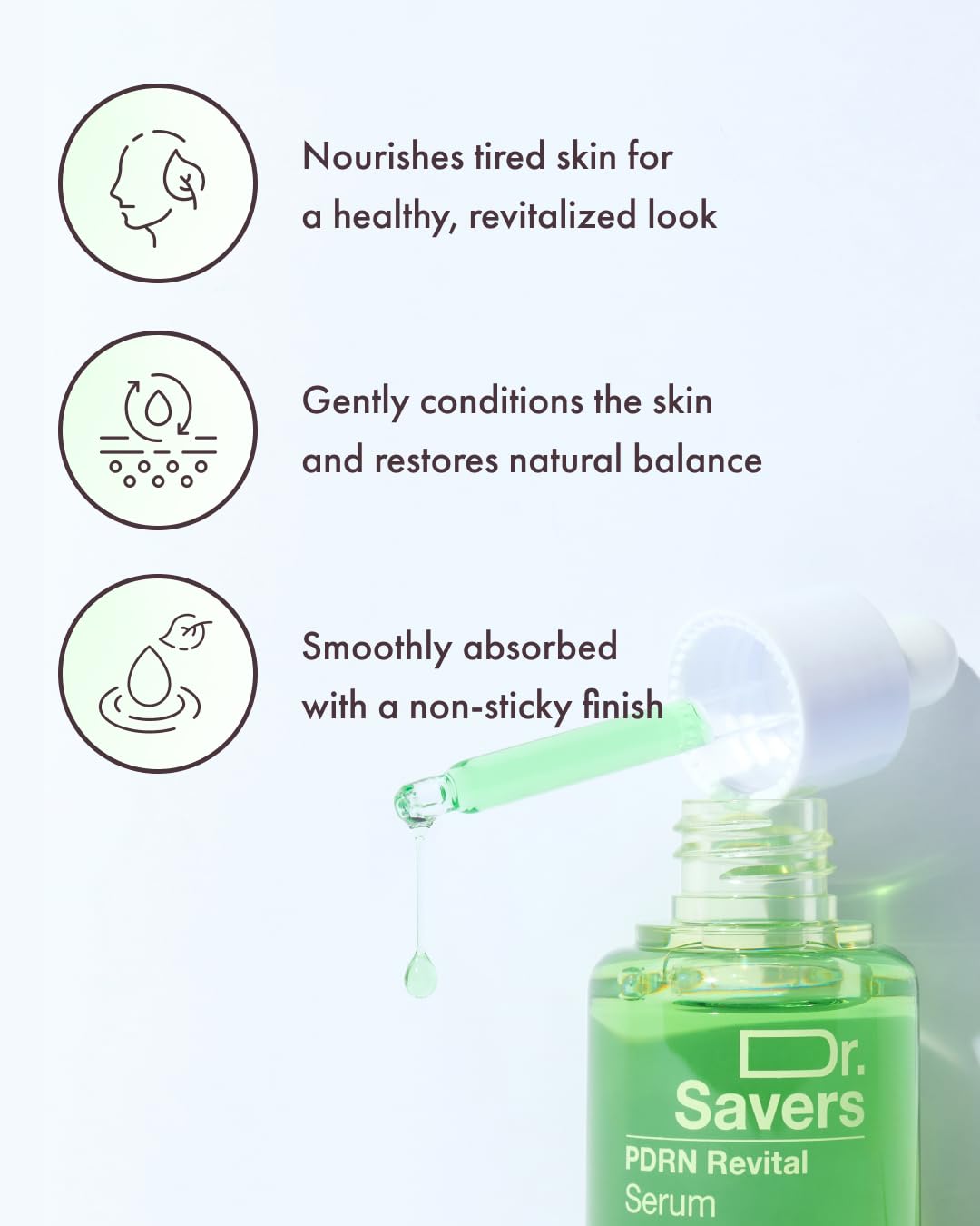 It'S SKIN Dr. Savers PDRN Derma Repair Serum 1.01 fl.oz, Rejuvenating Skin Barrier & Firming Care with Mugwort-Derived PDRN Face Serum, Ceramide & PHA, Healthy Glow, Personalized Korean Skincare
