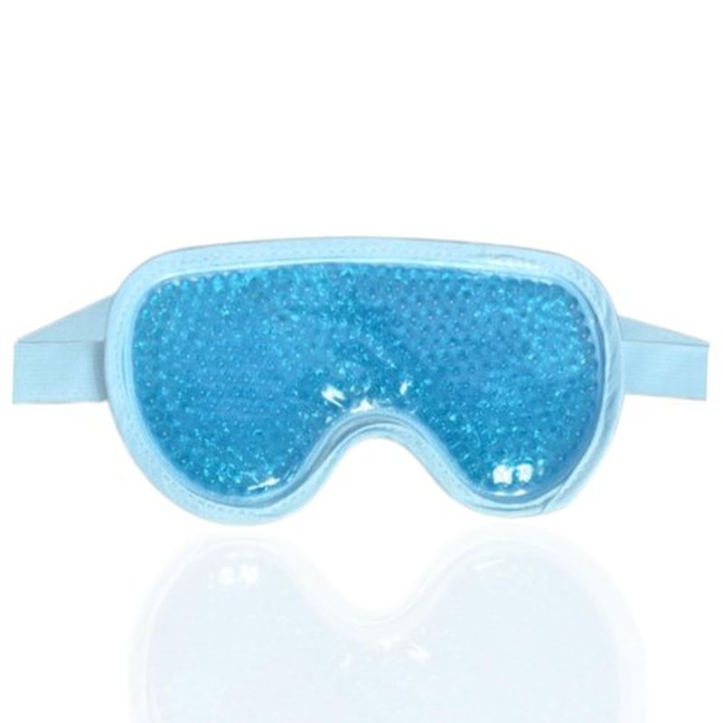 Cooling and Heating Gel Bead Eye Mask - Reusable Eye Mask with Cooling Gel for Puffiness, Migraines, Headaches & Post-Surgery Relief - Cold Eye Mask for Puffy Eyes & Relaxation (Blue)
