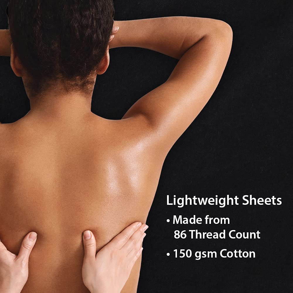 ForPro Premium Designer Flannel 3-Piece Massage Sheet Set for Massage Tables, Includes Massage Flat Sheet, Fitted Sheet and Fitted Face Rest Cover