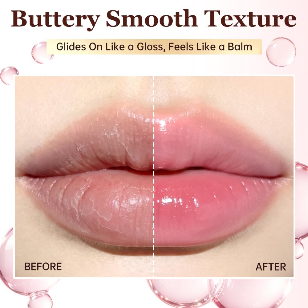 CATKIN Lip Balm Tinted Color Changing Lipstick Ultra Hydrating Lip Deep Moistrurize Lip Care with Vitamin E Nourishing For Cracked & Dry Lips 0.12 oz Pink