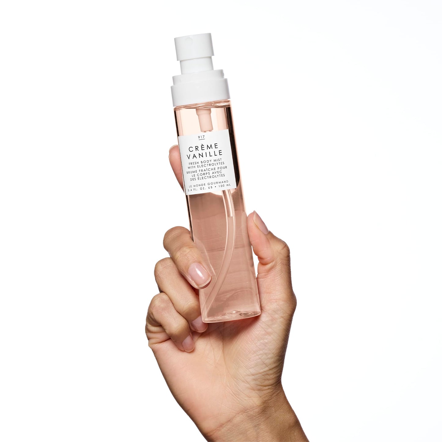 Le Monde Gourmand Crème Vanille Fresh Mist for Women, Hydrating Body Spray with Electrolytes, Vanilla Brown Sugar Amber Scent, Vegan & Cruelty Free, 3.4 fl oz (100 ml)