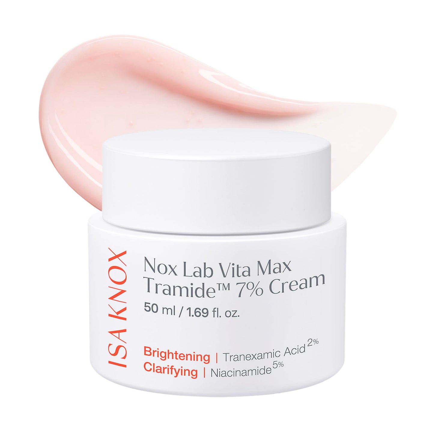 Isa Knox Nox Lab Vita Max Tramide 7% Cream (1.69 fl oz) - Korean Skincare Moisturizing & Tone-Improving Cream with Tramide 7%. Multi-Vitamins, Triple Ceramides & Pink Toning Capsules.