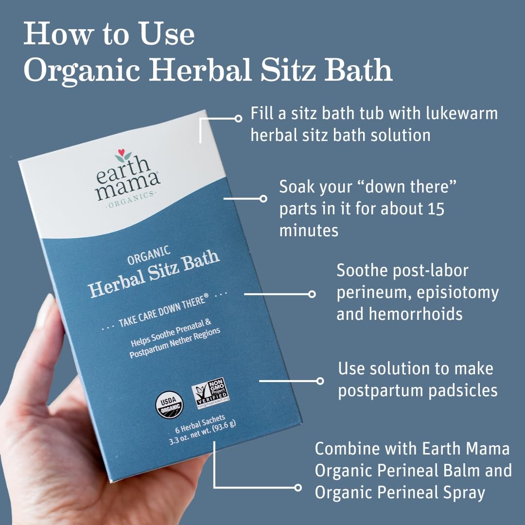 Earth Mama Postpartum Recovery Collection - 7 Pack - Nipple Butter, Perineal Spray, Perineal Balm, Herbal Sitz Bath, Milkmaid Tea, Periodic Tea & Booby Tubes - Thoughtful Gifts for New Moms