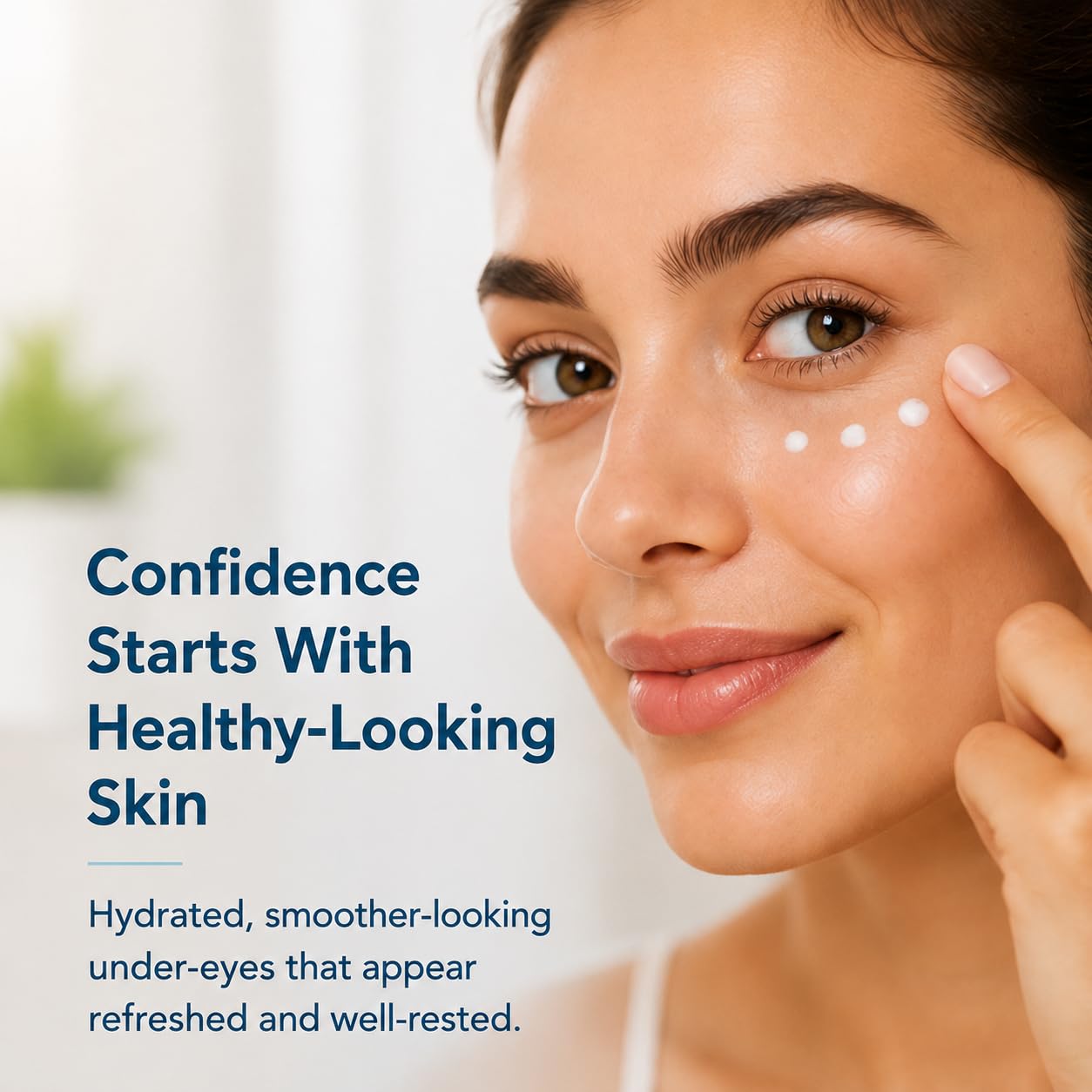 Global Beauty Care Smooth & Lift Collagen Eye Cream - Refining Under Eye Treatment to Support Skin Elasticity with Peptides, Hyaluronic Acid, Squalane & Vitamin E Formula, 0.5 fl oz (2 Pack)