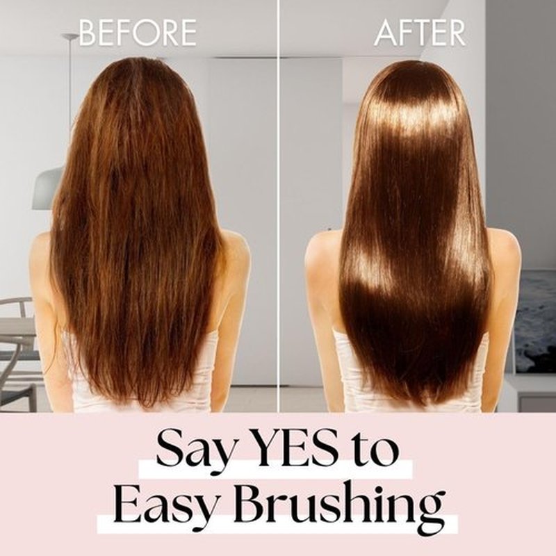 Lily England Detangler Brush for Curly Hair, Thick, Straight & Natural Hair - Gentle Detangling Hair Brush for Women, Kids & Toddlers with Flexible Bristles - Hairbrush for Wet & Dry Hair, Pink-Orange