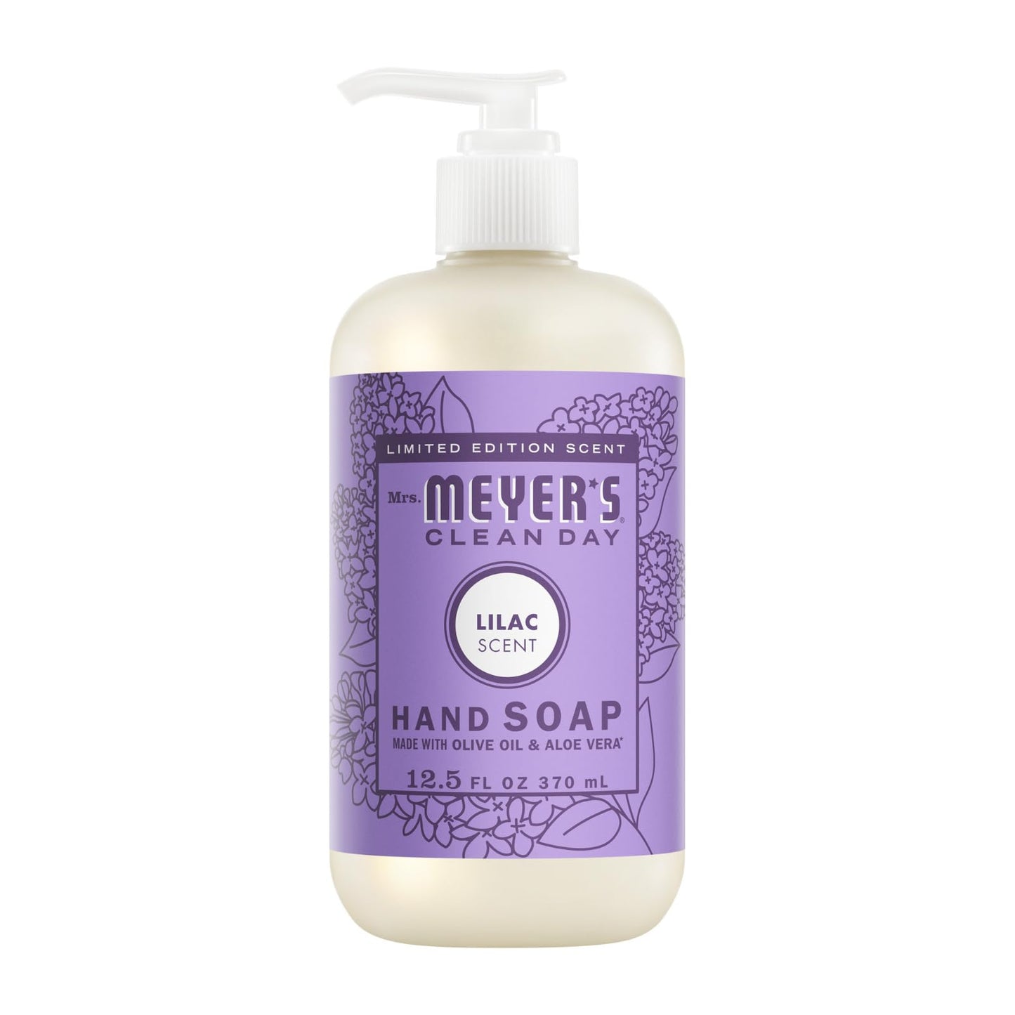 Mrs. MEYER'S Variety, 1 Room Freshener, 8 OZ, 1 Liquid Dish Soap, 16 OZ, 1 Liquid Hand Soap,12.5 OZ, 1 Multi-Surface Cleaner 16 OZ, 1 CT (Lilac)