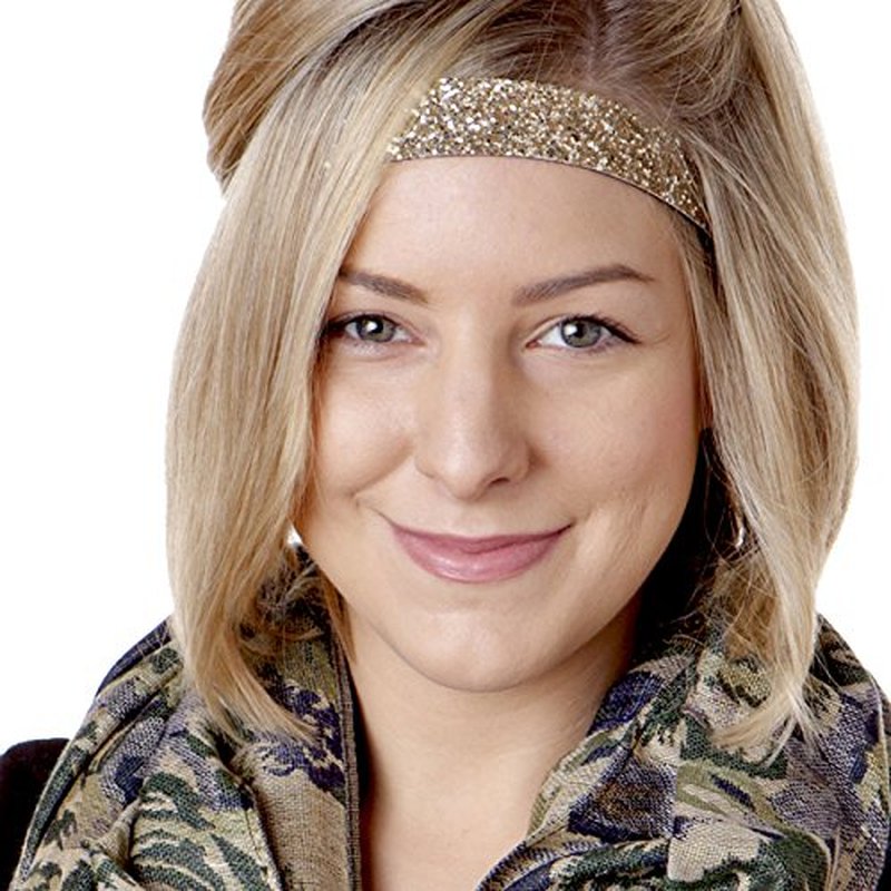 Hipsy Women's Adjustable NO SLIP Wide Bling Glitter Headband (3pk Wide Black/Gold/Silver Bling Glitter)