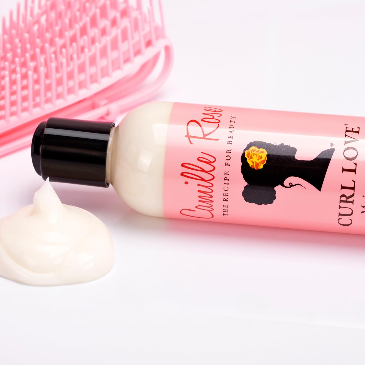 Camille Rose Leave-In Conditioner,Curl Love Moisture Milk – Curly Hair Moisture,Detangler,Frizz Control,8 Fl Oz,(Pack of 2)