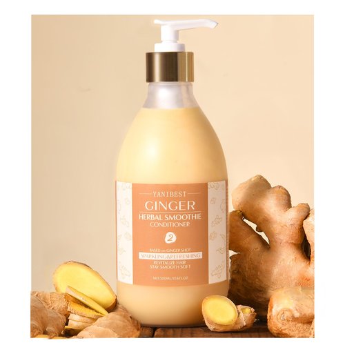 YANIBEST Natural Ginger Shot Smoothie Conditioner, Organic Herbaceous Plants for Shiny, Soft, Frizz Free and No Tangles, Healthy for All Hair Types