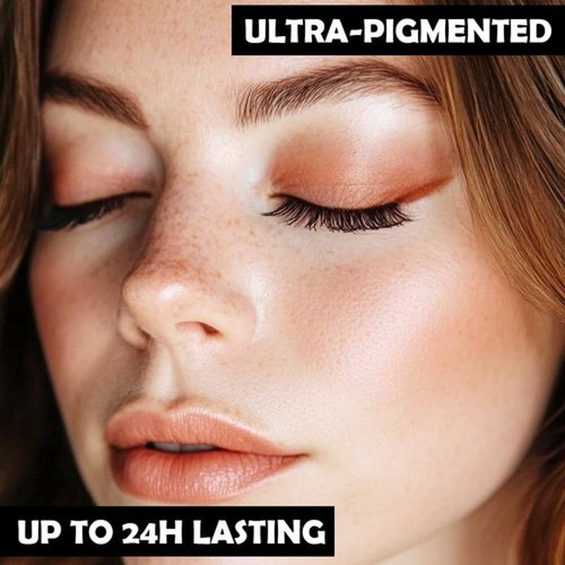 HHLTOH Eyeshadow Single Glitter, High-Pigment Monochrome Eye Shadow Pressed Powder, Everyday Velvety Silky Eye Makeup Looks, Professional Long-Lasting Waterproof Single Eyeshadow Palette, Brown 02