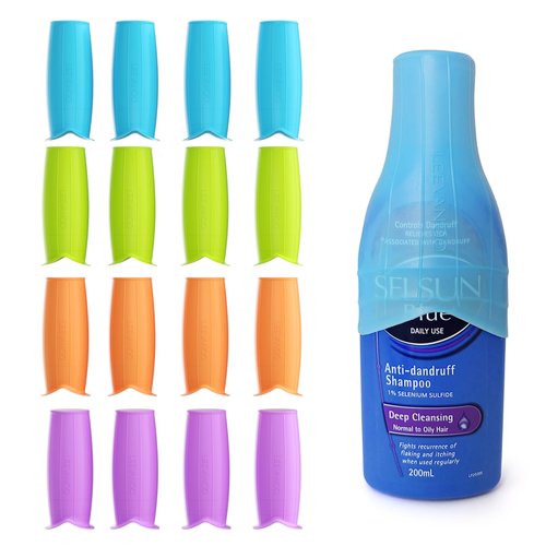 leevanoo Silicone Leak Proof Sleeves,16 PCS Elastic Sleeves for Leak Proofing Travel,Reusable Silicone Toiletry Sleeves Leak Proof,travel gadgets,travel size toiletries for Women (16 Pack)