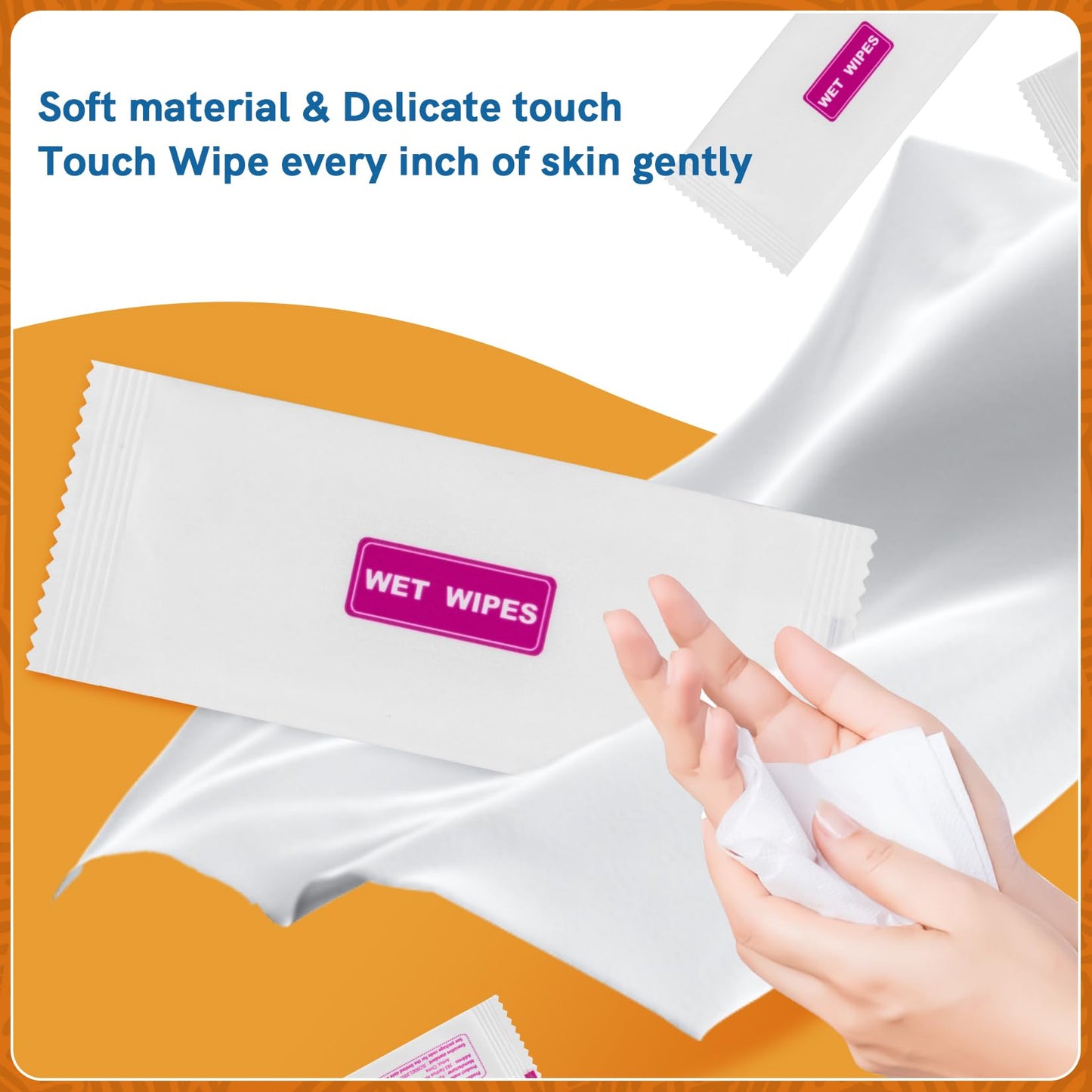 MAQIHAN 42PCS Wet Wipes Individually Wrapped - Travel Size Wipes