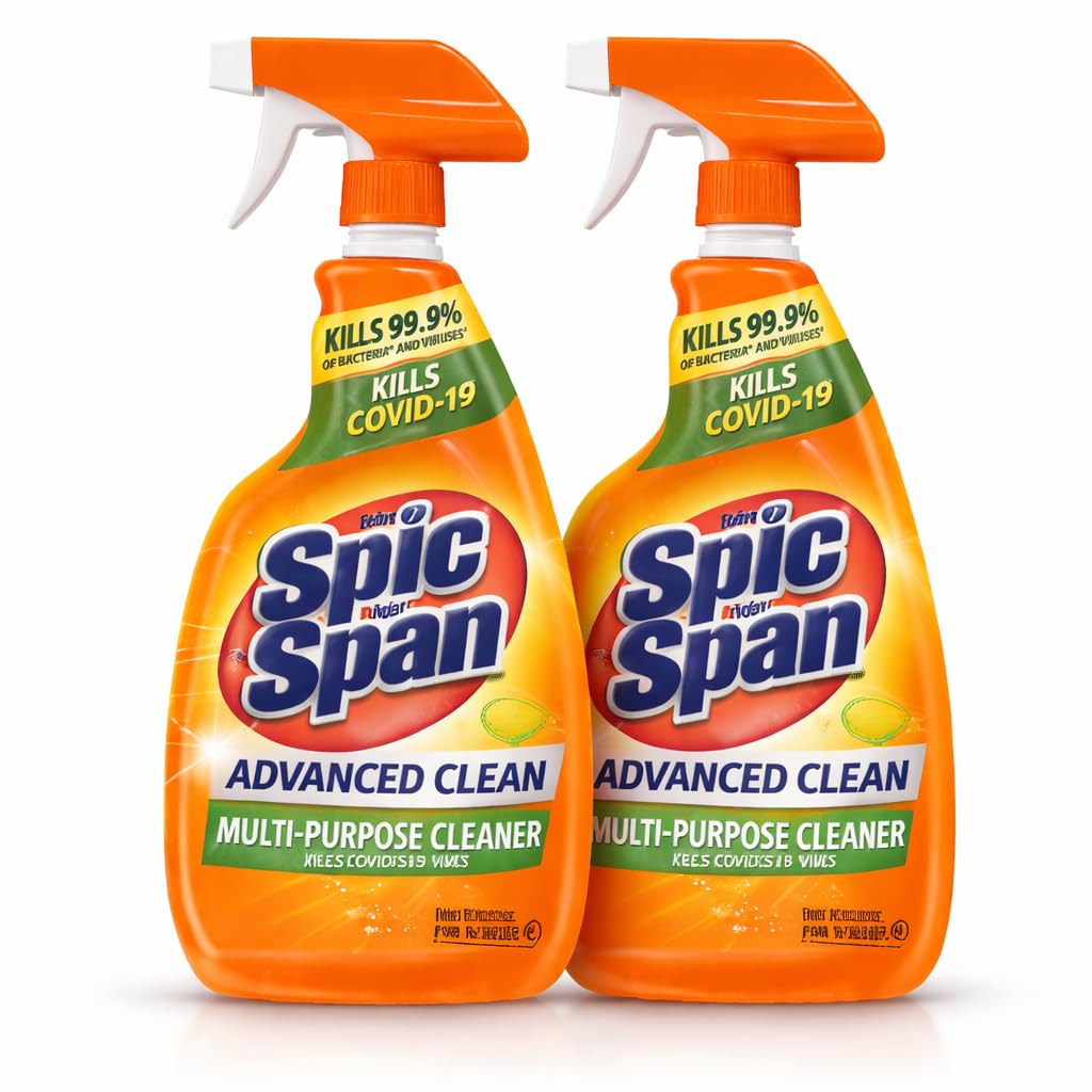 Spic & Span Advanced Clean Multi-Purpose Cleaner Spray, Fresh Citrus Scent, 32 fl oz (Pack of 2)