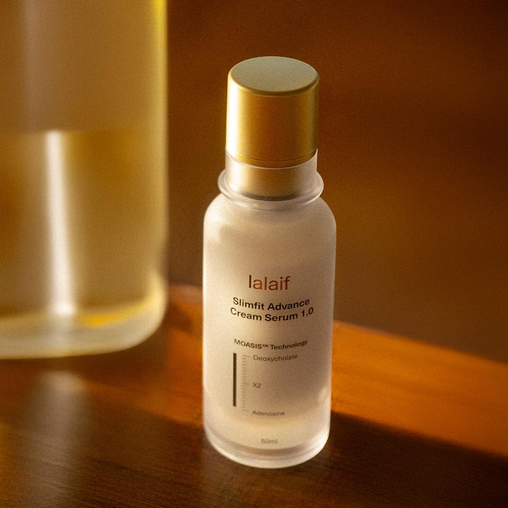Slimming Cream Serum with Enhanced Deoxycholate & Adenosine – Anti-Wrinkle & Contour Care for Double Chin, Jawline & Body – Korean Skincare | Lalaif Slimfit Advance Cream Serum 1.0 (50ml)