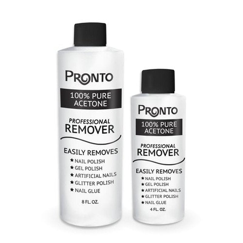 Pronto 100% Acetone Gel Nail Polish Remover - Gel Polish Remover for Nails | Acetone Nail Polish Remover & Acrylic Nail Remover for Removal of Glue, Gel & Dip | Gel Nail Remover, 12 Fl oz