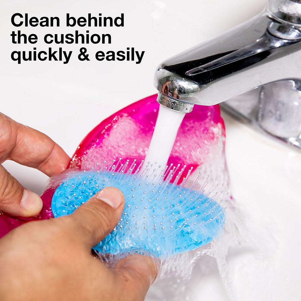 Olivia Garden OG Detangler Brush - Scalp-Massaging, Easy-Clean Design for All Hair Types