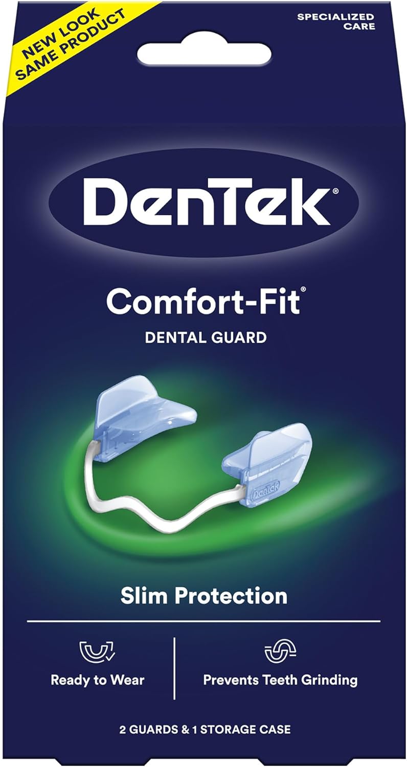 DenTek Comfort-Fit Night Guard for Teeth Grinding + 90 Efferdent Cleanser Tablets