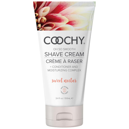 Coochy Shave Cream - Moisturizing Shave Lotion - Gentle Intimate Shaving Cream - For Bikini Area, Underarms, Legs & More - Rash-Free, Hydrating Formula - Sweet Nectar, 12.5 oz