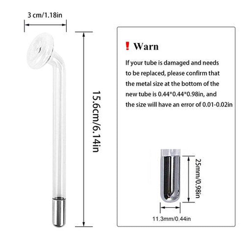 Spare Parts Mushroom for Handheld HIF Facial Hair Device Facial Care Orange Purple Blue Color Glass Tube Electrode Elitzia ETJX0066 (Purple)