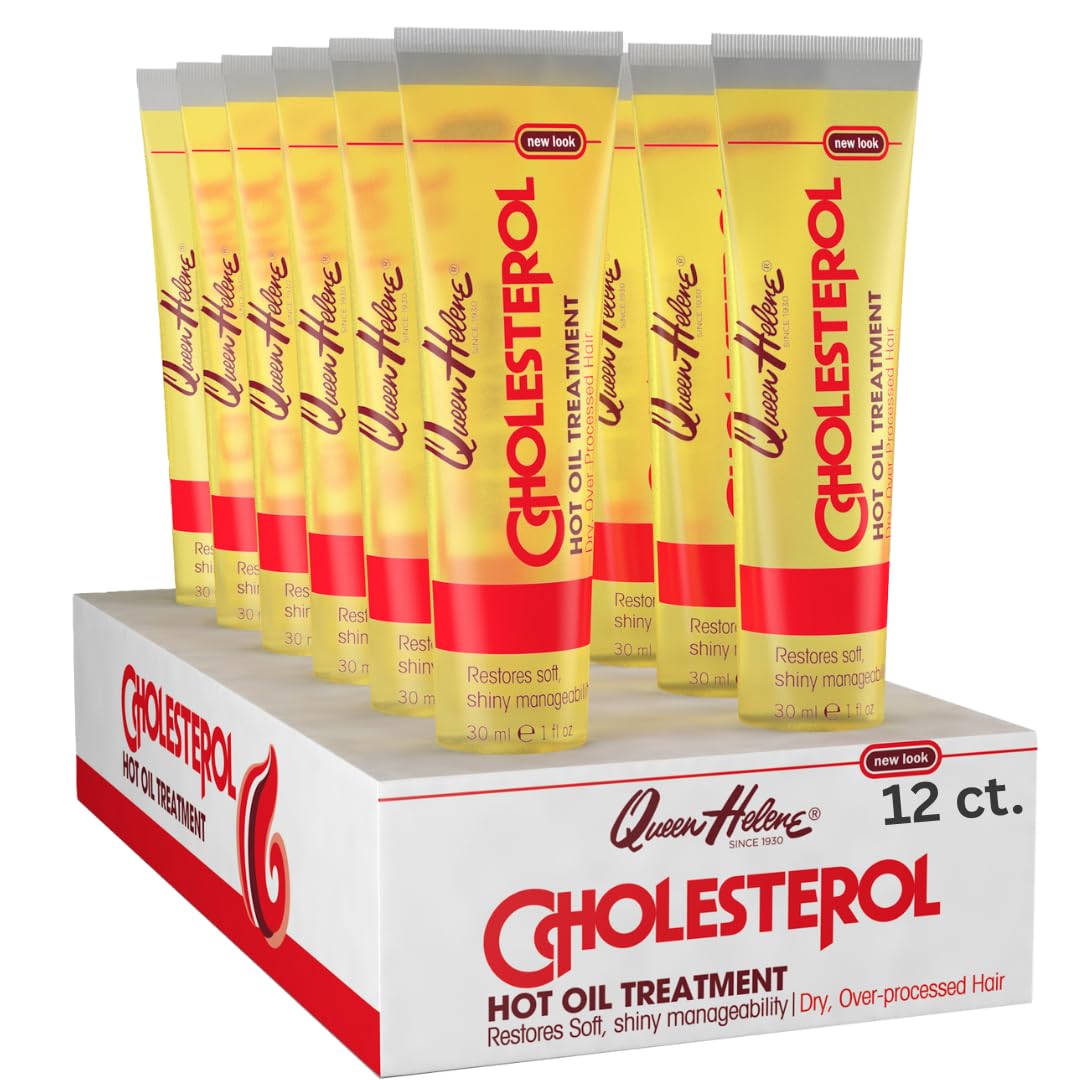 Queen Helene Cholesterol Hot Oil Treatment in Resealable Tubes, 3-1 fl oz (29.57 ml) tubes