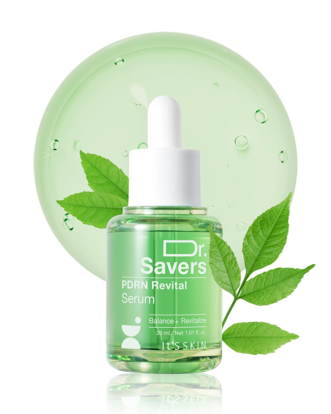 It'S SKIN Dr. Savers PDRN Derma Repair Serum 1.01 fl.oz, Rejuvenating Skin Barrier & Firming Care with Mugwort-Derived PDRN Face Serum, Ceramide & PHA, Healthy Glow, Personalized Korean Skincare