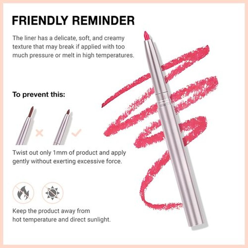 lip liner pencils, Modern Classic Lip Liner, Lip Liner Pigmented Vegan Matte, Lasting Finish Lip Liner, Luxurious Creamy Long Lasting Lip Liner, Prevents Feathering and Fading (11#Rogue Red, 1)