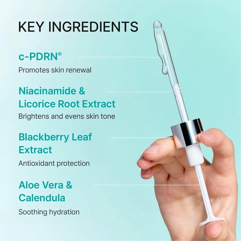 Rejuran® Skincare Duo - c-PDRN® Turnover Ampoule & Rebalancing Toner for Firming, Hydration, Pore Care | 1.69 fl oz Set