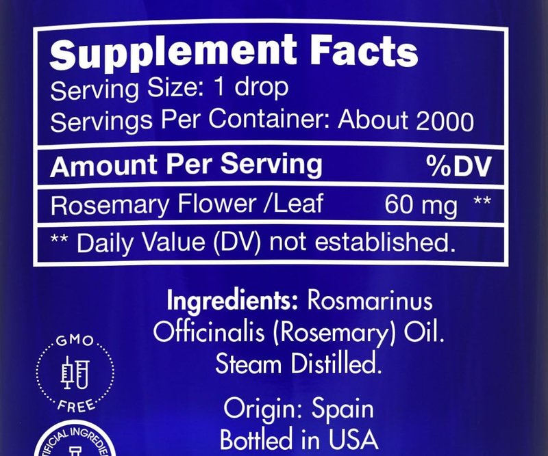 Rosemary Oil for Hair Growth - 100% Pure Edible Essential Oil | 4 OZ