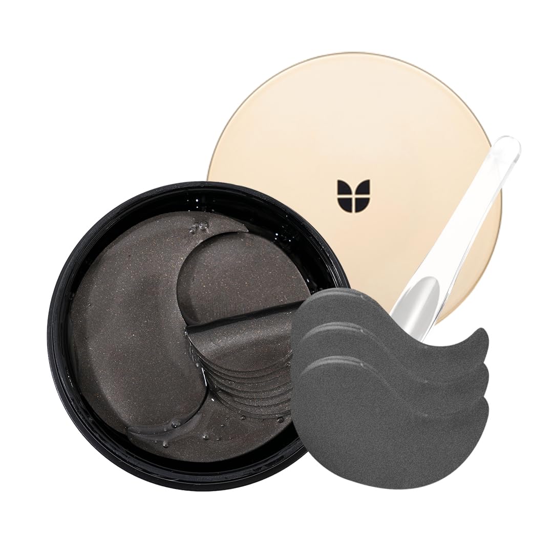 MIZON Pearl Eye Gel Patch Masks, Eye Treatment Mask Reduces Wrinkles and Puffiness, Dark Circles treatment, Hydrogel Eye Patches (Black Pearl)