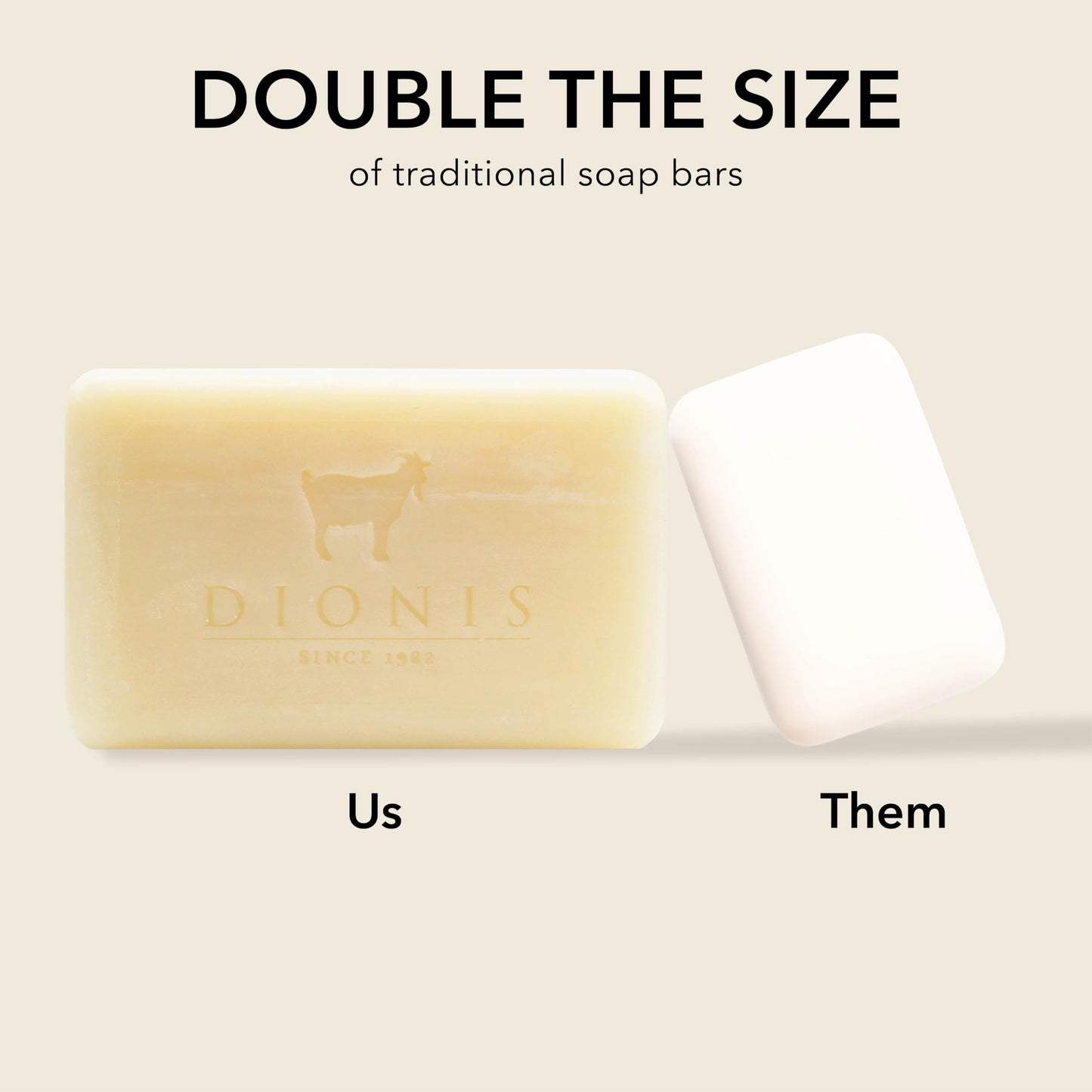 Dionis Goat Milk Bar Soap – Moisturizing Hand & Body Soap Bar with with Shea Butter and Olive Oil, Triple Milled, Safe for Sensitive Skin - Unscented 6 oz