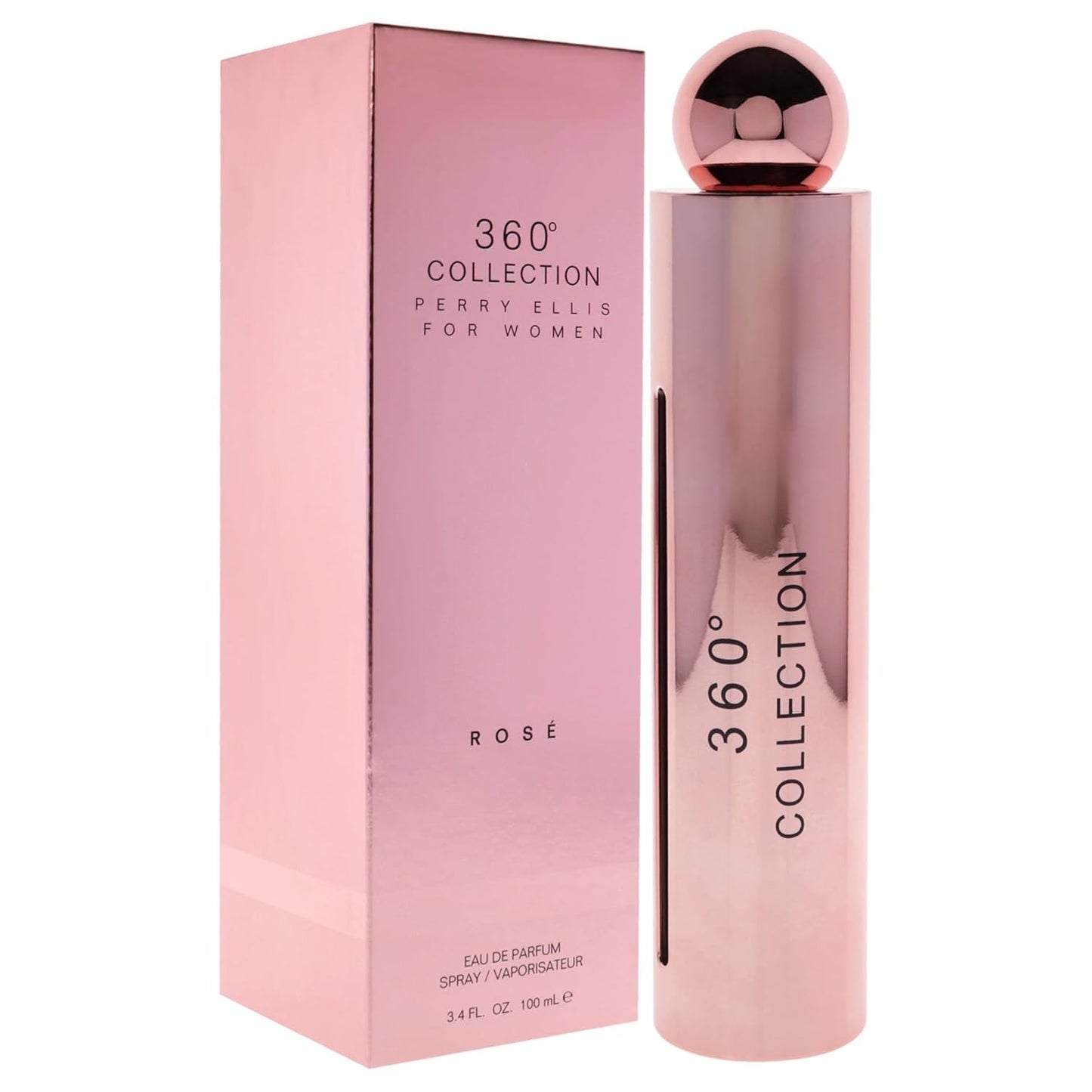 Perry Ellis 360 Collection Rose for Women Eau de Parfum Spray, 3.4 Ounce