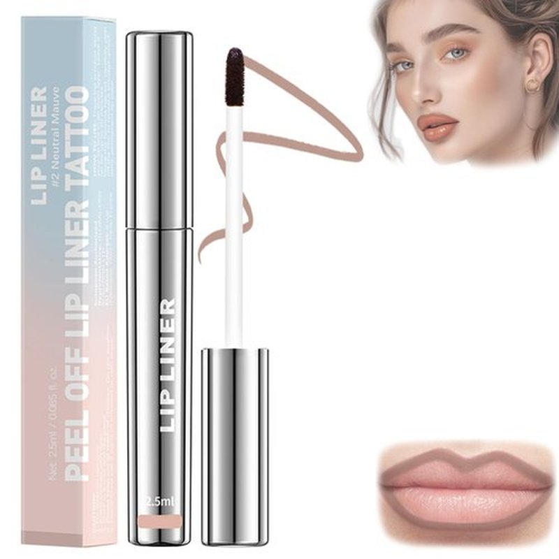 KDGENG Velleara Lip Stain, Veldoro Lip Stain, Veldoro Peelix Peel Off Lip Liner, Peelix Peel Off Lip Liner Stain, Timbersonic Peel Off Lip Liner, Lip Stain Long Lasting Waterproof (#Neutral Mauve)