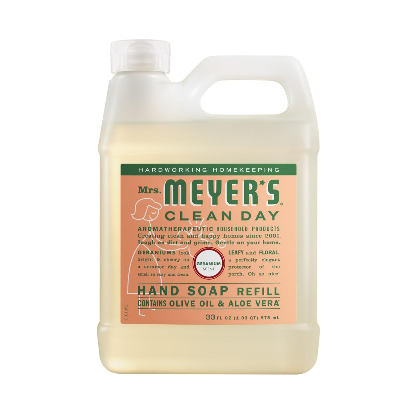 Mrs. MEYER'S CLEAN DAY Hand Soap, Refill Variety Pack Soaps Made to Clean and Freshen Hands