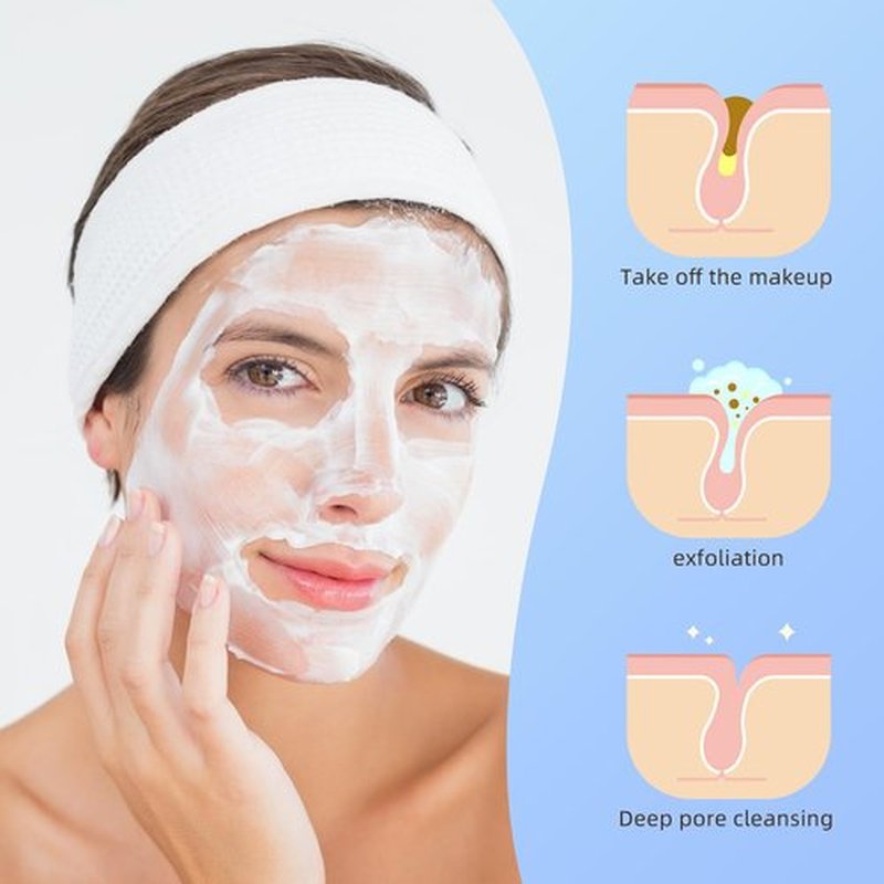 50-Count Compressed Facial Sponges, 100% Natural Cosmetic Spa Sponges for Facial Cleansing for Daily Facial Cleansing, Exfoliating Mask, Makeup Remover. Ideal for Home and Travel. (Milk White)