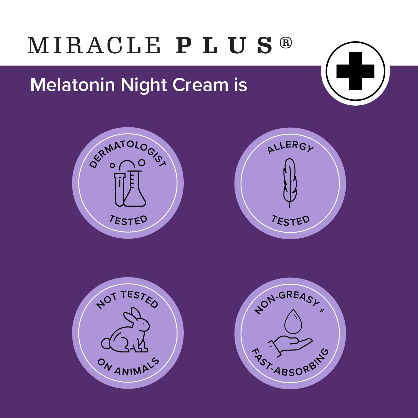 Miracle Plus Melatonin Night Cream Skin Care With Lavender & Chamomile + Magnesium Leg Cream, Massage Topical Night Body Lotion Into Skin To Help Promote Better Rest, (2-Pack)
