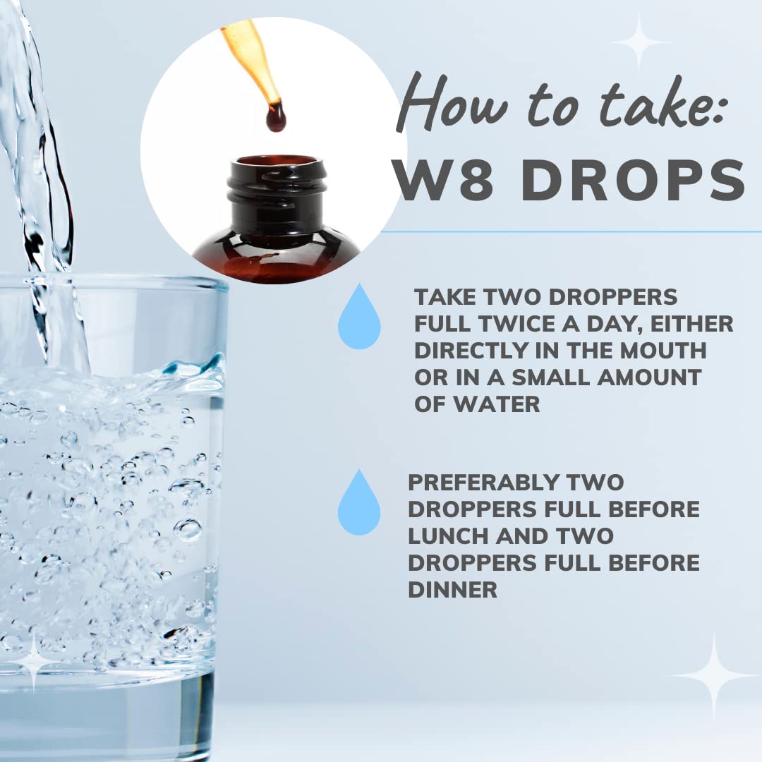 Consult Health W8 Drops -Doctor Formulated Liquid Weight Loss Supplement with DygloFit- Supports Appetite Control, Metabolism & Hormone Balance - Natural Antioxidant Protection-2 Droppers Twice Daily