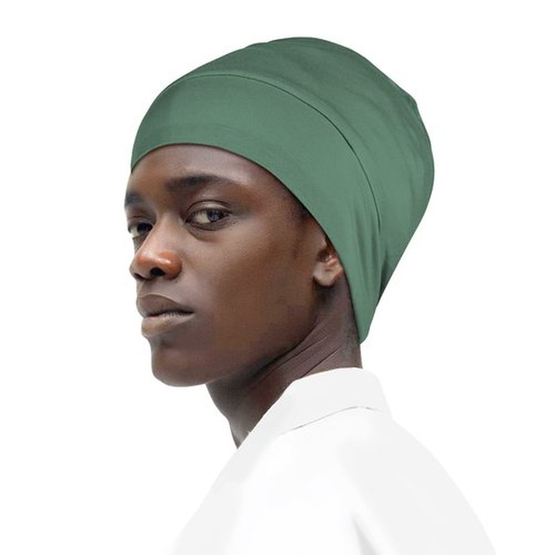 Fittia Satin Hair Bonnet for Sleeping, Silky No Frizzy for Curls Care, Adjustable Strap for Non-Slip, Dreadlocks Cap for Women&Men Military Green