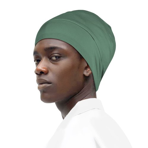 Fittia Satin Hair Bonnet for Sleeping, Silky No Frizzy for Curls Care, Adjustable Strap for Non-Slip, Dreadlocks Cap for Women&Men Military Green